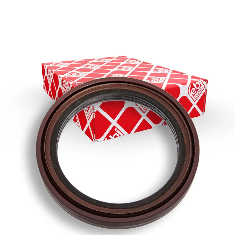 Image of FEBI BILSTEIN 40027 Gaskets with two sealing lips, Rear Axle ACM (Polyacrylate), FPM (fluoride rubber) Shaft Seal,wheel hub (656)