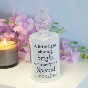 Image of Thoughts Of You Memorial Candle Light - Grandma
