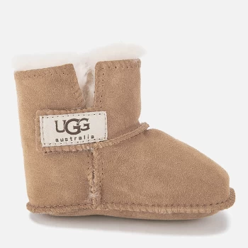 Image of UGG Babies' Erin Logo Sheepskin Boots - Chestnut - 9-12 months