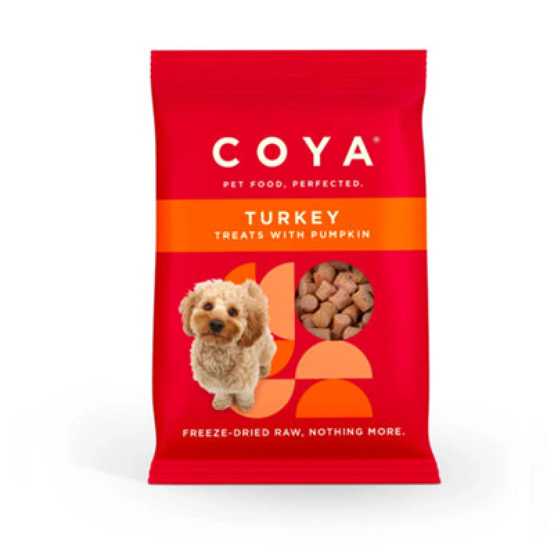 Image of Coya Turkey Freeze-Dried Raw Adult Dog Treats 40g Brown unisex