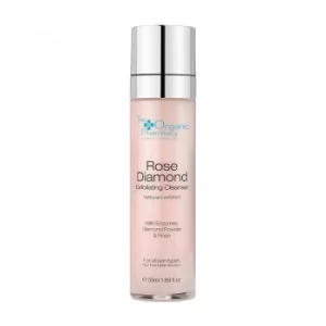 image of The Organic Pharmacy Rose Diamond Exfoliating Cleanser 50ml