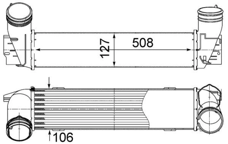 Image of Intercooler MAHLE CI 490 000S