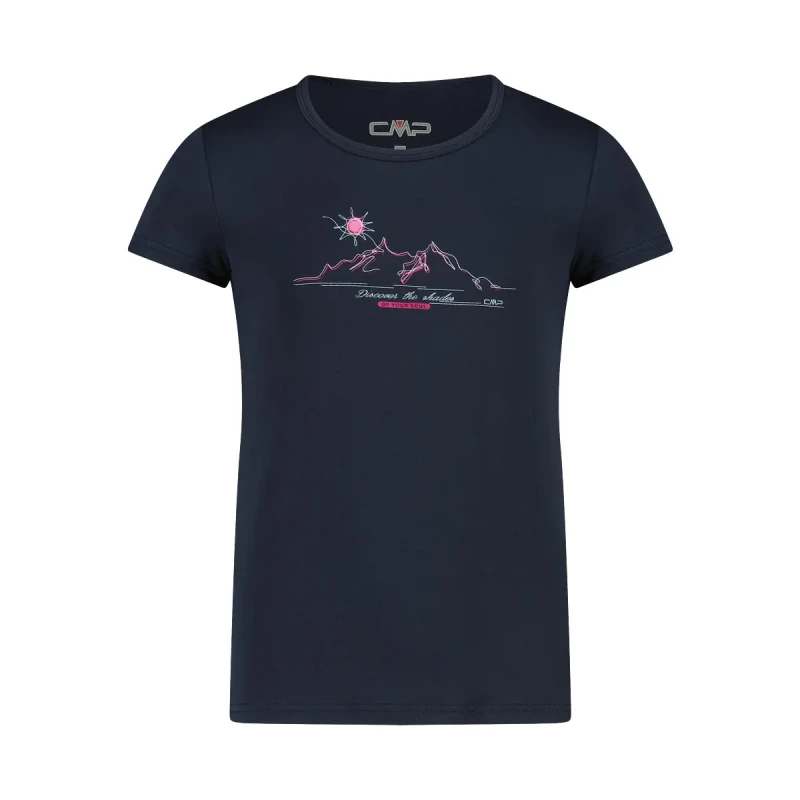 Image of CMP Wide neck T-Shirt for girls CMP Noir Female 4 ans