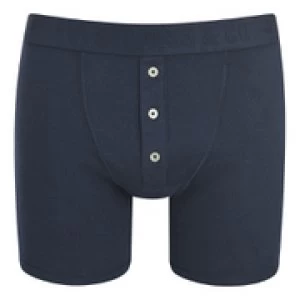 Image of Levis Mens Long Button Boxers - Navy - L