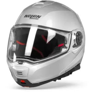 Image of Nolan N100-5 Classic Platinum Silver N-Com 001 L