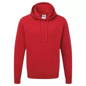 Image of Russell Mens Authentic Hooded Sweatshirt / Hoodie (XL) (Classic Red)
