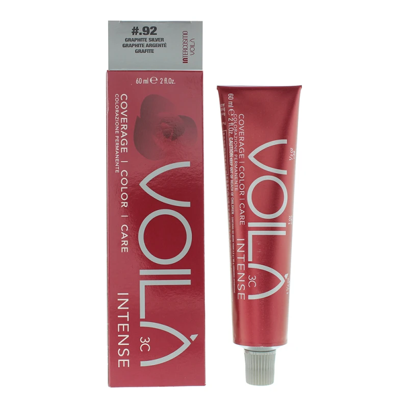 Image of Intercosmo Voila 3c Intense .92 Graphite Silver Hair Colour 60ml