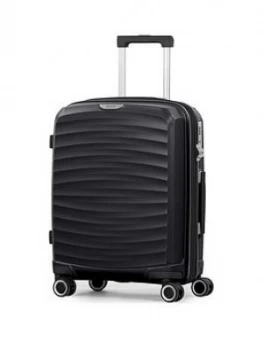 image of Rock Luggage Sunwave NT57401 8 Wheel Cabin Black Suitcase