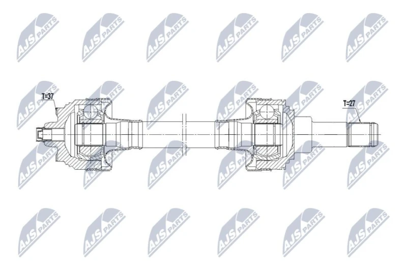 Image of NTY NPW-BM-236 Drive shaft Rear Axle Left Drive Shaft (13)