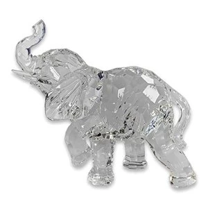 image of Acrylic Elephant Clear Ornament