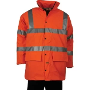 Image of Hi-vis Medium Orange Breathable Coat CL3