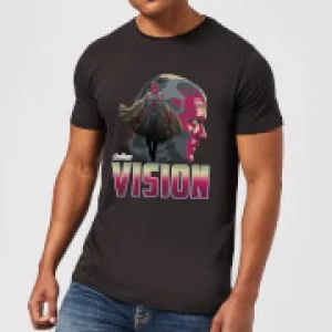 image of Avengers Vision Mens T-Shirt - Black