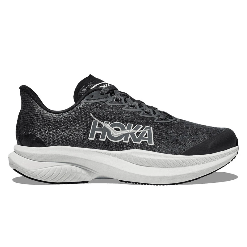 Image of HOKA Hoka Mach 6 Youth Black / White - Black / Standard / 5.5