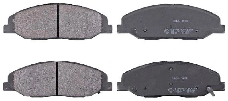 Image of A.B.S. 38426 Brake pad set with acoustic wear warning Brake Pad Set,disc brake (402)