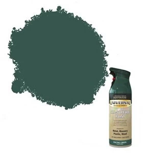 Image of Rust-Oleum Universal Racing green Gloss Multi-surface Spray Paint 400ml
