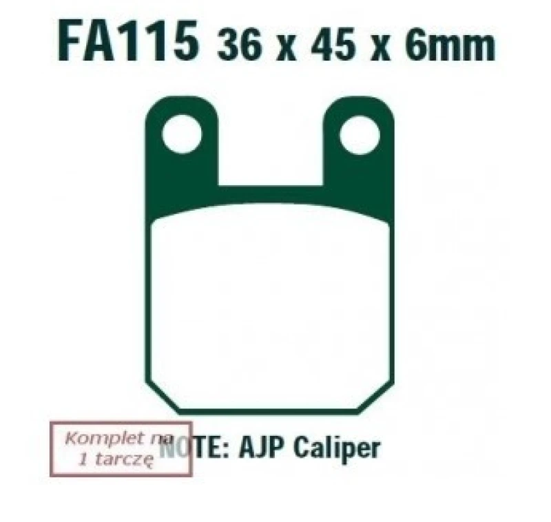 Image of EBC Brakes Brake pad set EBC Brakes SFA115
