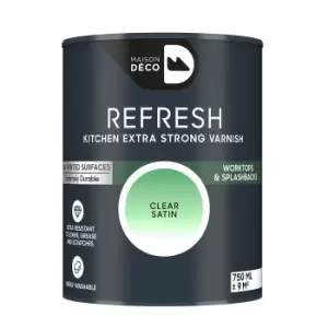 Image of Maison Deco Refresh Kitchen Extra Strong Varnish Clear - 750ml