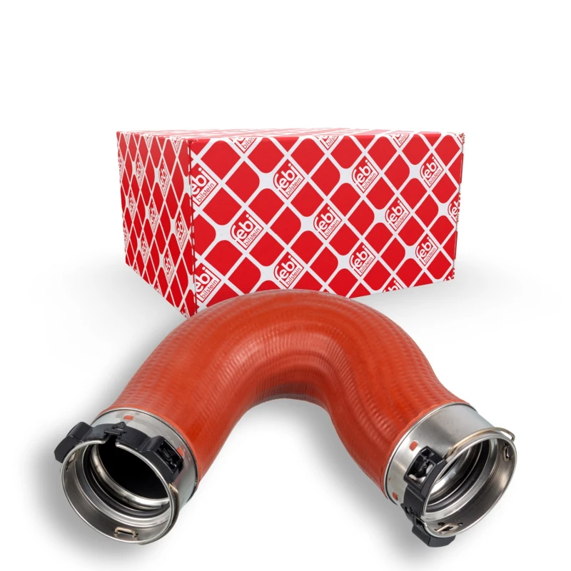 Image of FEBI BILSTEIN 102582 Turbocharger Hose with quick couplers, FVMQ [fluorosilicone rubber) FPM (fluoride rubber), FVMQ [fluorosilicone rubber) Charger I
