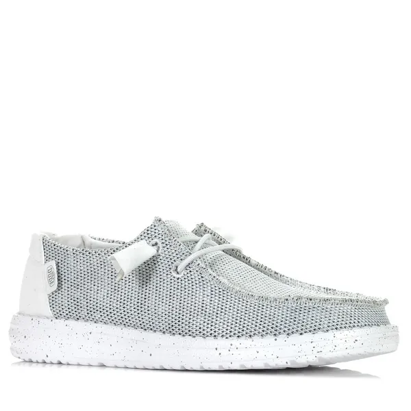 Image of Hey Dude Womens Wendy Sox Slip On Shoes Trainers - UK 7 White female GDE2734STW7