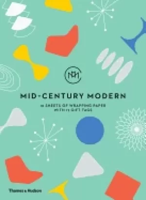 Image of mid century modern gift wrapping paper book