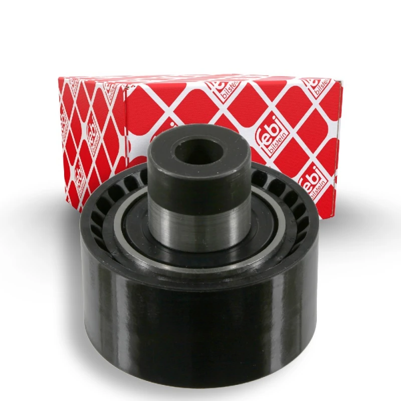 Image of FEBI BILSTEIN 22349 Idler Pulley Plastic Deflection/Guide Pulley,v-ribbed belt (312)
