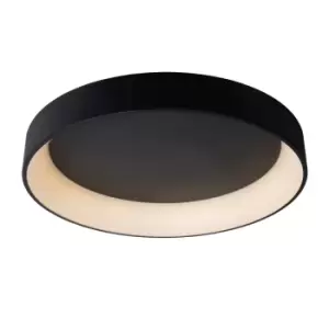 Image of Talowe LED Modern Flush Ceiling Light - Ø80cm - LED Dim. - 1x80W 3000K - Black