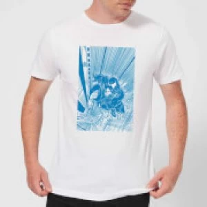 Image of Venom Comic Panel Mens T-Shirt - White - XXL
