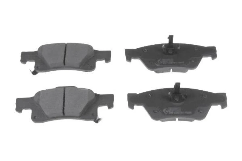 Image of SWAG 33 10 2657 Brake pad set Rear Axle, with acoustic wear warning, with piston clip Brake Pad Set,disc brake (402)