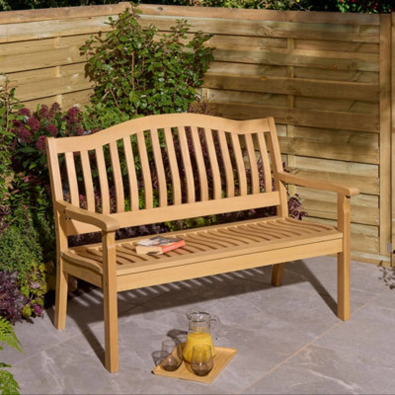 Image of Rowlinson Hemsway 2 Seat Bench, Brown HEMCTBEN12