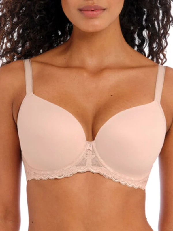 Image of Freya Underwired t-shirt balconnet molded bra For Her Freya Offbeat Beige Female 95F