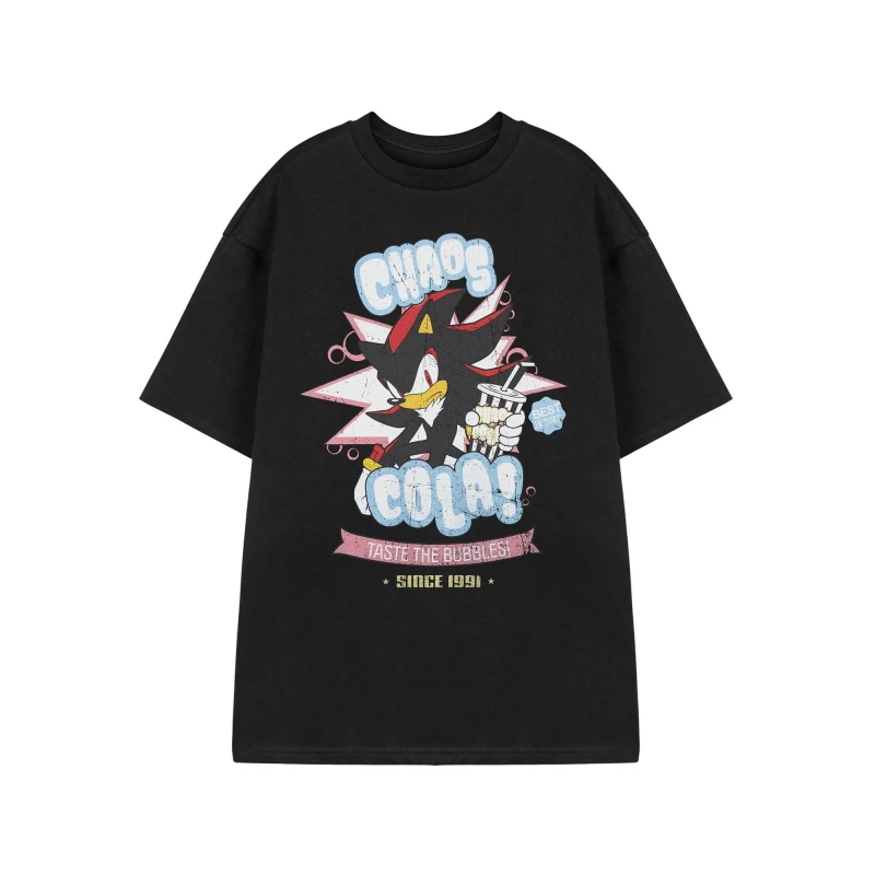 Image of Sonic the Hedgehog Sonic the Hedgehog Men Short Sleeved T-Shirt in Black Size: Small Black S Male 5063203912957