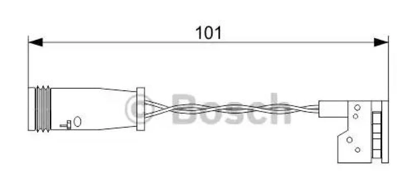 Image of Bosch 1 987 473 578 Brake Pad Wear Sensor Warning Contact,brake pad wear (407)