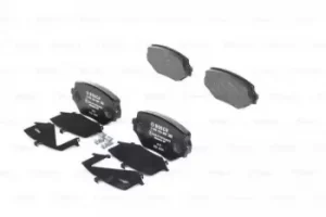 Image of Bosch 0986424669 BP385 Brake Pad Set Disc Brake Front Axle