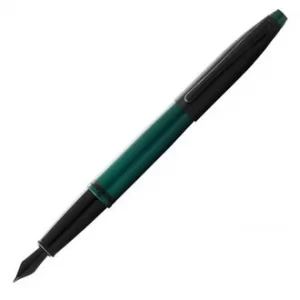 image of Cross Calais Matte Green and Black Fountain Pen