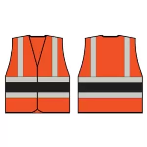 Image of Orange Wceng Vest with Black Band - XL