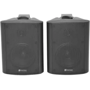 image of Pair 5.25" 2 Way Stereo Speakers 90W 8Ohm Black Wall Mounted Background Hi Fi