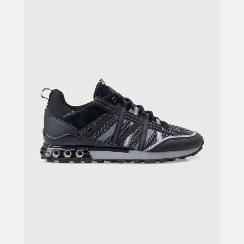 Image of Cruyff Fearia Hex-Tech Trainers Black Grey male UK 6
