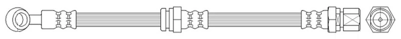 Image of Bosch 1 987 481 383 Brake Hose Brake Hose (83)