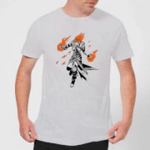 image of Magic The Gathering Chandra Character Art T-Shirt - Grey - 3XL