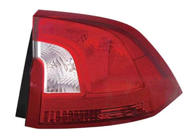 Image of VAN WEZEL 5922922 Rear light Outer section, with bulb holder, Right Combination Rearlight (391)