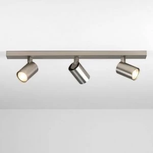 Image of 3 Light Triple Spotlight Bar Matt Nickel, GU10