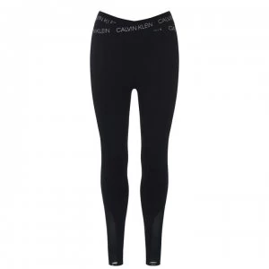 Image of Calvin Klein Performance Logo Waist Tights - 007 CK Black