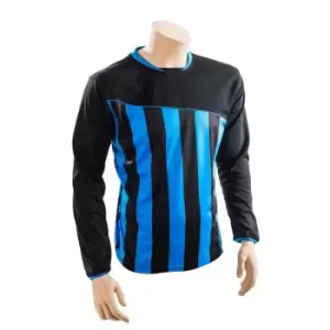 Image of Precision Unisex Adult Valencia Football Shirt (S) (Black/Azure)