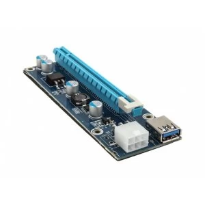 Image of Kolink PCI-E 1x to 16x powered Riser Card Mining Rendering Kit Pro 1m