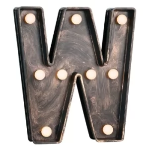 Image of Carousel Vintage Antique Carnival Alphabet Letter W