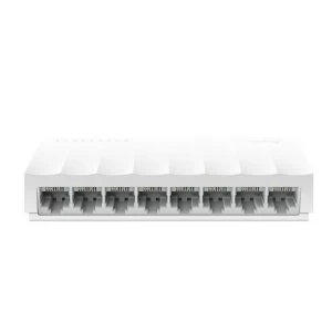 image of TP-LINK (LS1008) 8-Port 10/100 Unmanaged LiteWave Desktop Switch, Plastic Case UK Plug