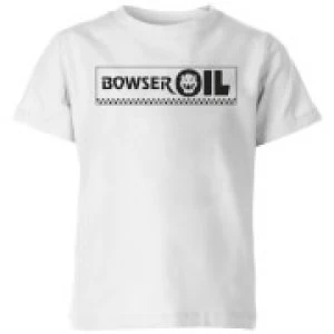 Image of Nintendo Super Mario Bowser Oil Kid's T-Shirt - White - 11-12 Years