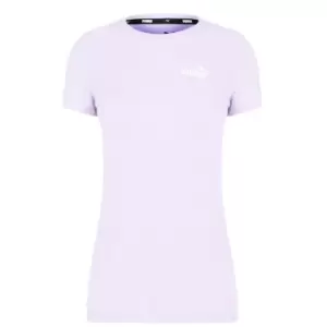 Puma Small Logo T Shirt Ladies - Purple