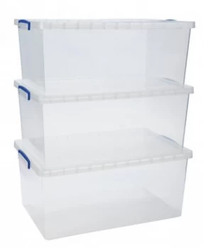 Image of Really Useful 62 Litre Nesting Boxes - Set of 3