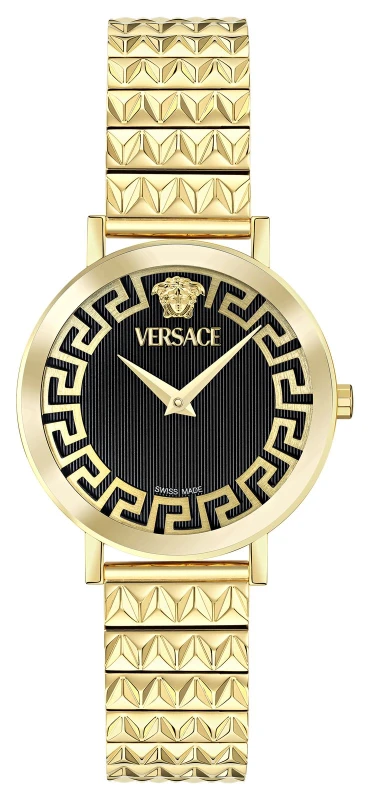 Image of Versace VE9A00524 Womens Versace Daedalus (35mm) Black Dial Watch